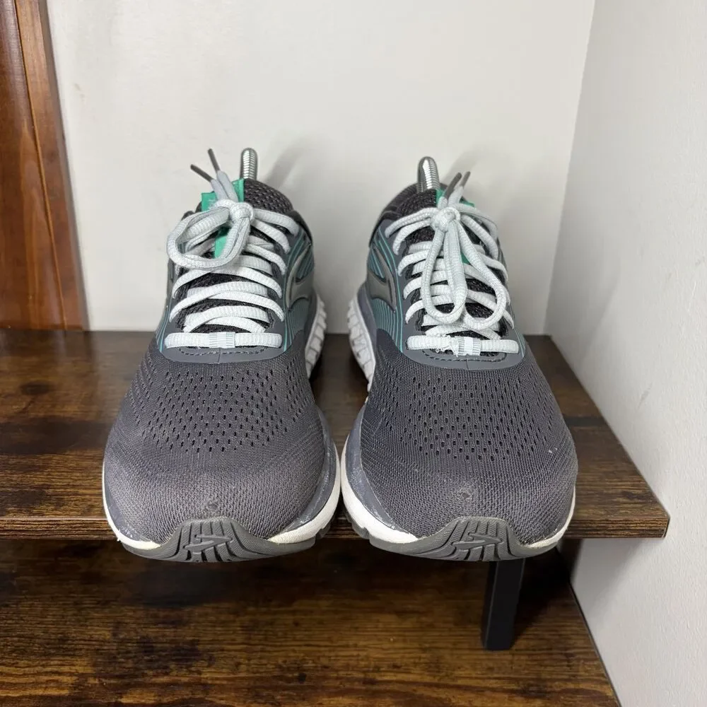 Size 9 Womens - Brooks Addiction 14 Wide Running Shoes Gray/Teal